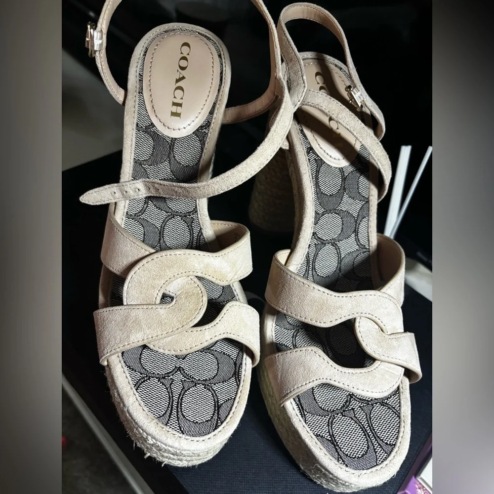 Coach Women's Beige Sandals